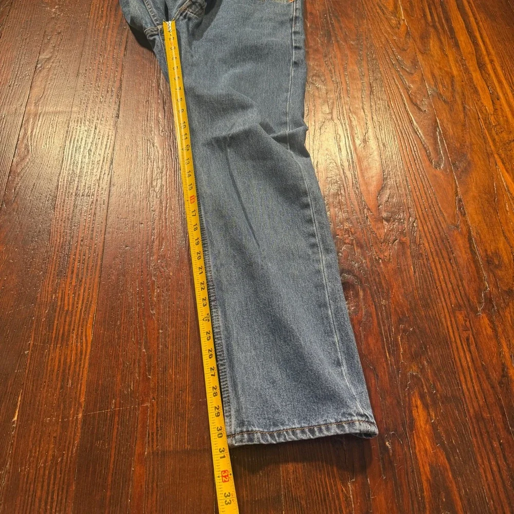 Levis 505 Regular Fit Jeans Mens 34x32‎ Blue Medium Wash Straight Leg Denim